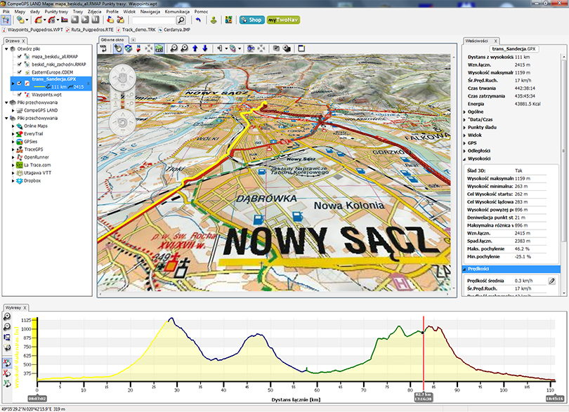 oprogramowanie CompeGPS Land