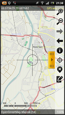 Androzic, mapa turystyczna, Compass, Beskid Sdecki, Pogrze Ronowskie - www.rowerempogorach.pl