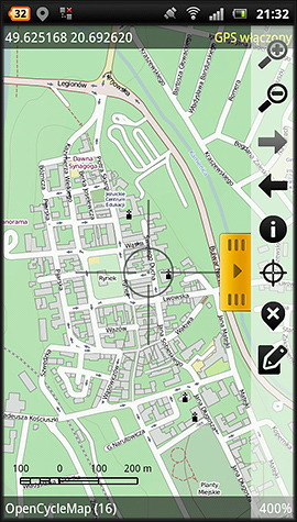 Androzic, mapa turystyczna, Compass, Beskid Sdecki, Pogrze Ronowskie - www.rowerempogorach.pl