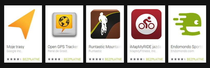 aplikacje turystyczno - rowerowe Android z funkcją rejestracji trasy GPS aplikacje rowerowe dla Androida z funkcją loggera GPS
