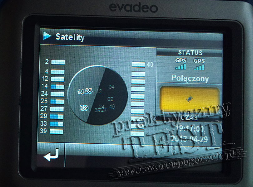 Nawigacja GPS na rower - IGN Evadeo - GPS w trudnych warunkach nawigacja GPS na rower - IGN Evadeo - GPS fix OK