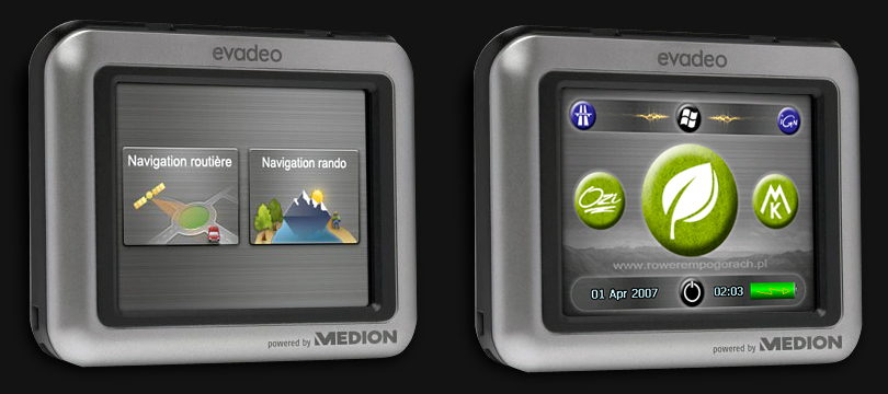 Nawigacja GPS na rower - IGN Evadeo - tuning menu i instalacja opcjonalnego softu nawigacja GPS na rower - IGN Evadeo - menu