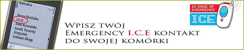 podaj swój - In Case of Emergency I.C.E