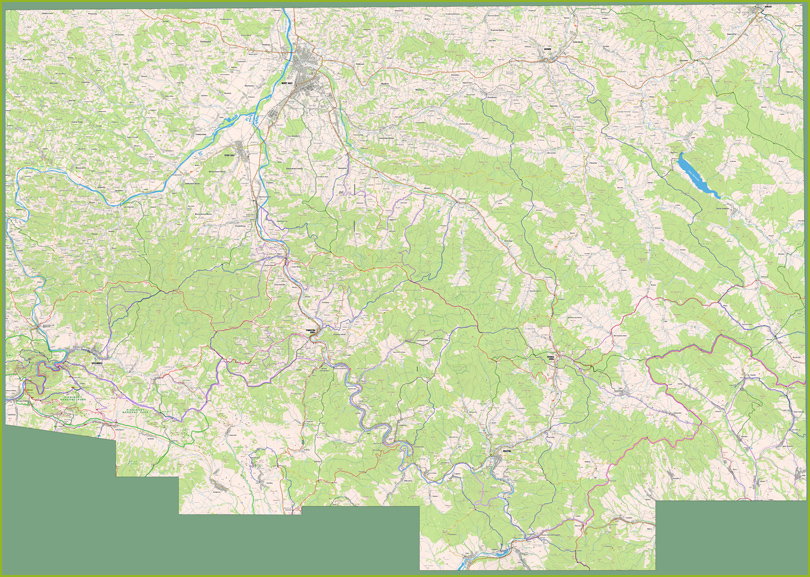 Gotowa mapa turystyczna w formie pliku graficznego