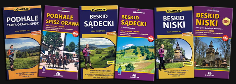 mapy Compass i Sygnatura - Podhale - Beskid Sądecki - Beskid Niski