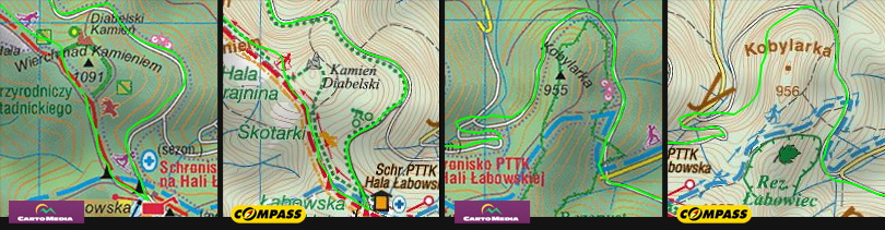 Beskid Sądecki - Pasmo Jaworzyny - porównanie2 
