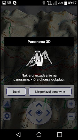 SeeMAP - samouczek podpowiada jak używać opcji PANORAMA