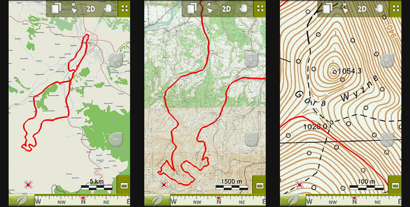 nawigacja GPS na rower - Sportiva Plus - ślady GPS