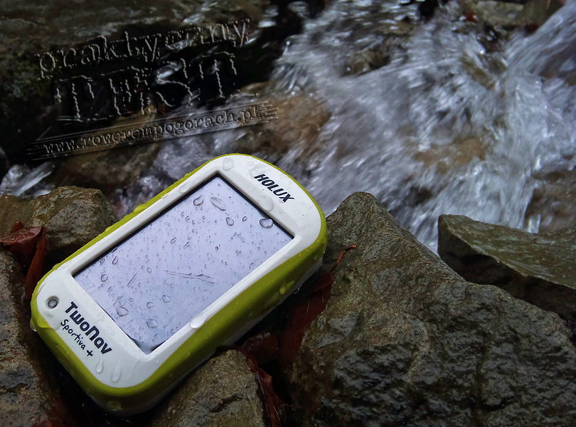 nawigacja GPS na rower - TwoNaw Sportiva Plus - odporność na wodę