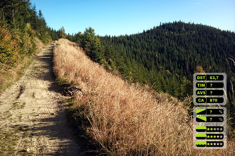 rowerem na Wielki Rogacz - Beskid Sdecki