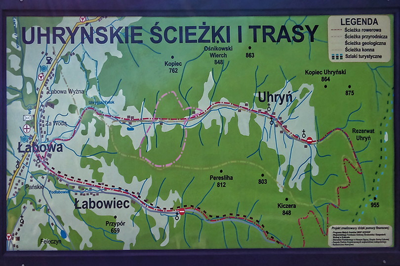 Uhryskie cieki przyrodnicze i trasy rowerowe