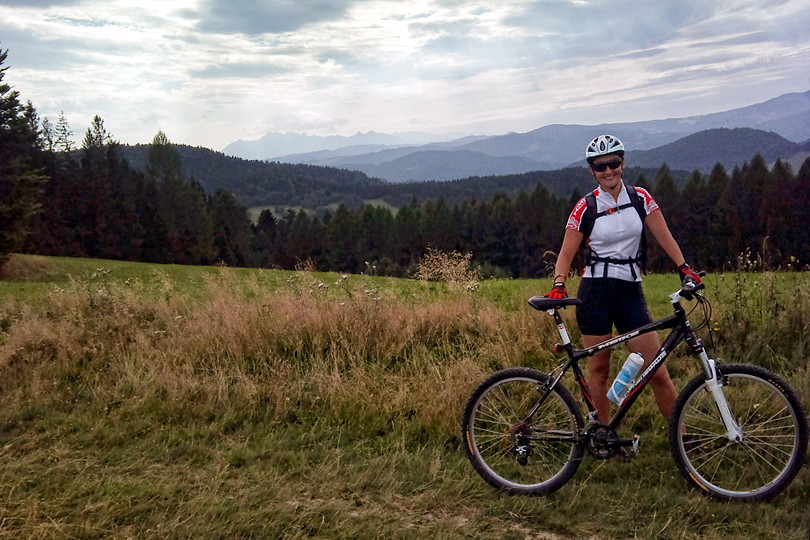 to ju Dugie Maki - niebieski szlak pieszy - Beskid Sdecki, Pasmo Jaworzyny