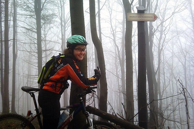 wycieczka rowerowa Beskid Sdecki Diabelski Kamie