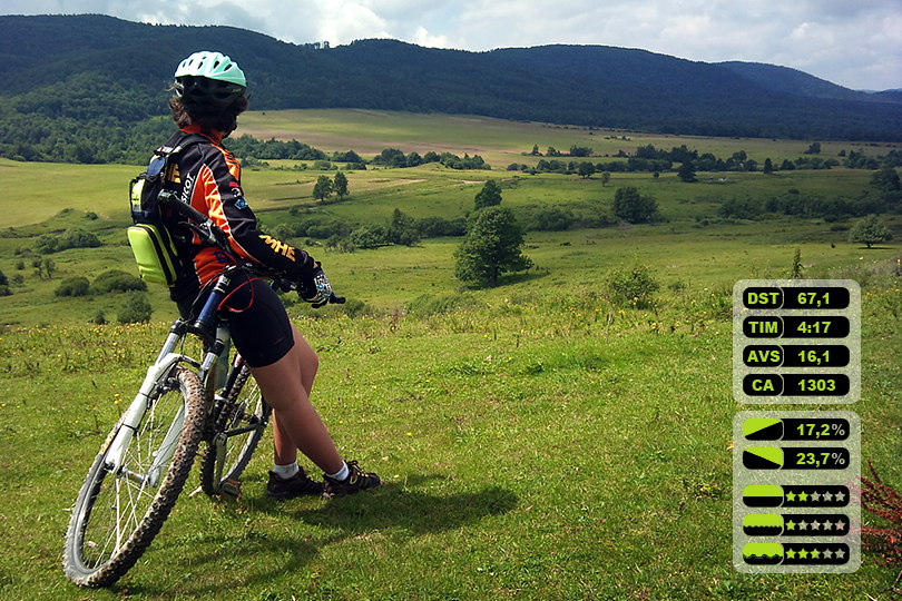 Gry Haczowskie i Pasmo Graniczne - Beskid Niski na rowerze