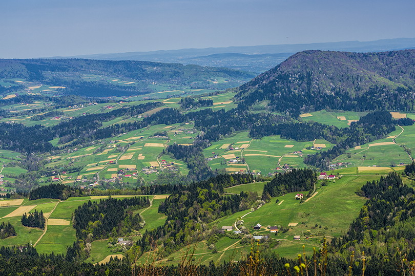 Pasmem Postawnego i Jaworze Beskid Niski - trasa rowerowa